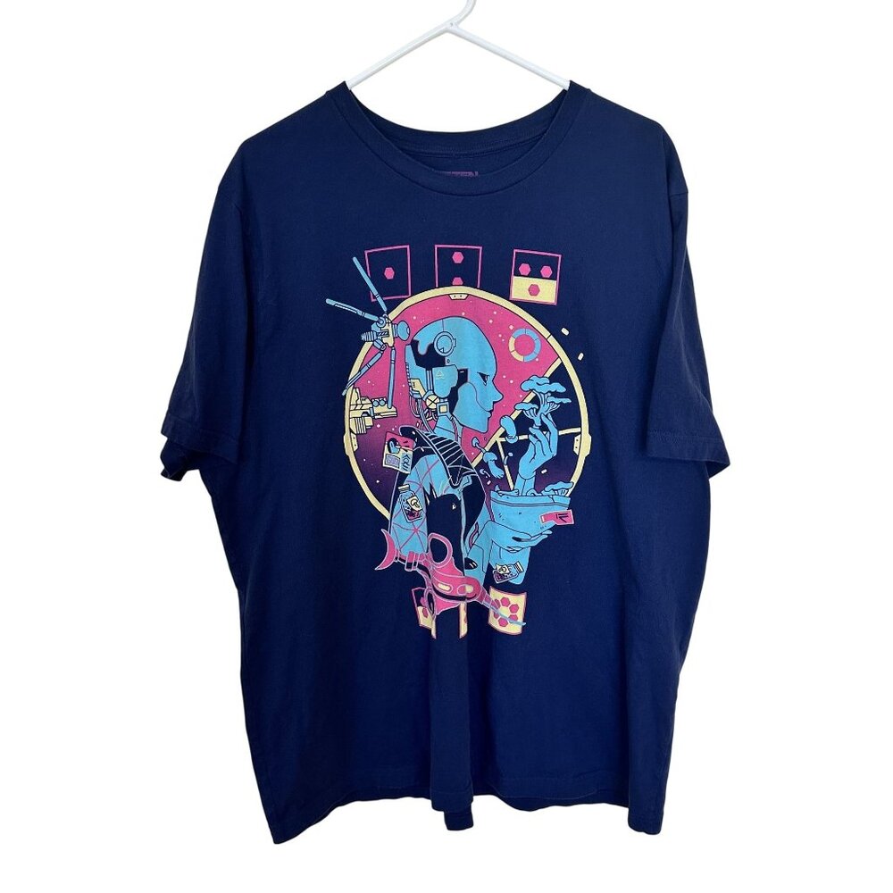 Fangamer Citizen Sleeper Navy Graphic Tee 3X 100% Cotton Unisex T Shirt Gamer
